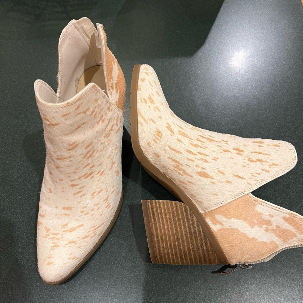 Cowprint Booties